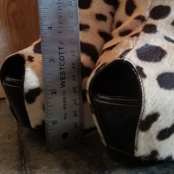 Size 42 Giuseppe Zanotti Lepard Heel-Less Wedge - Picture 8 of 16